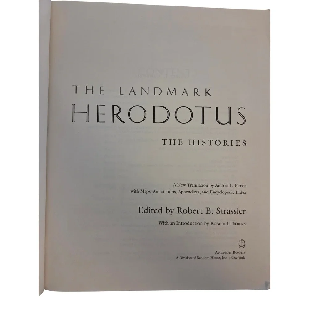 The Landmark Herodotus The Histories Robert Strassler Paperback 9781400031146